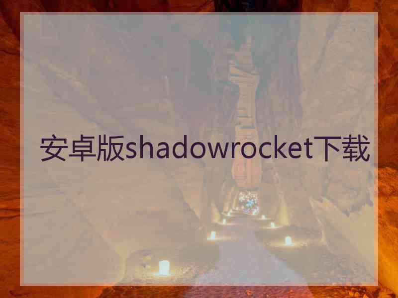 安卓版shadowrocket下载