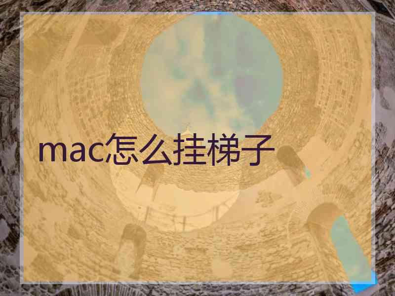 mac怎么挂梯子