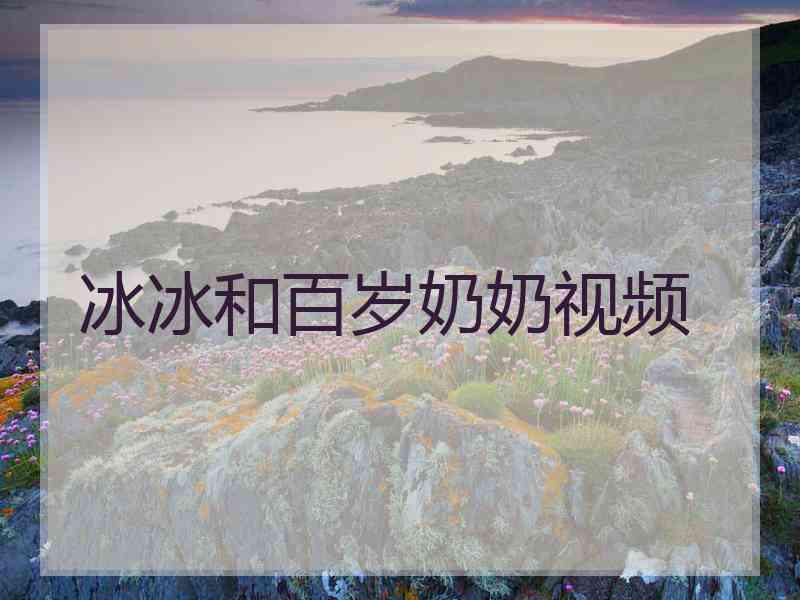 冰冰和百岁奶奶视频