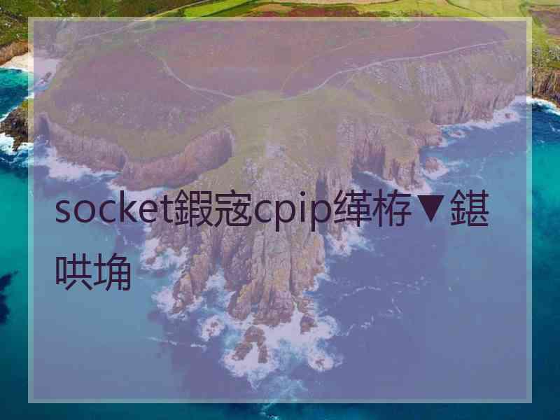 socket鍜宼cpip缂栫▼鍖哄埆