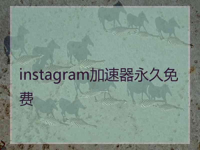 instagram加速器永久免费