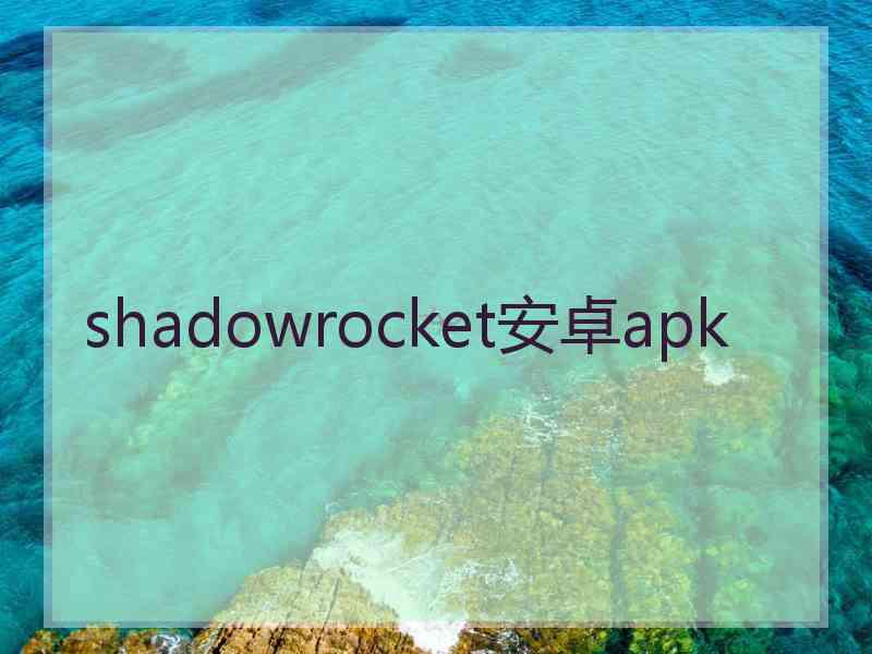 shadowrocket安卓apk