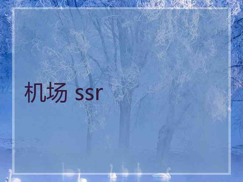 机场 ssr