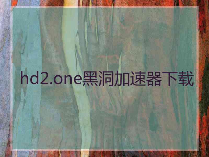 hd2.one黑洞加速器下载