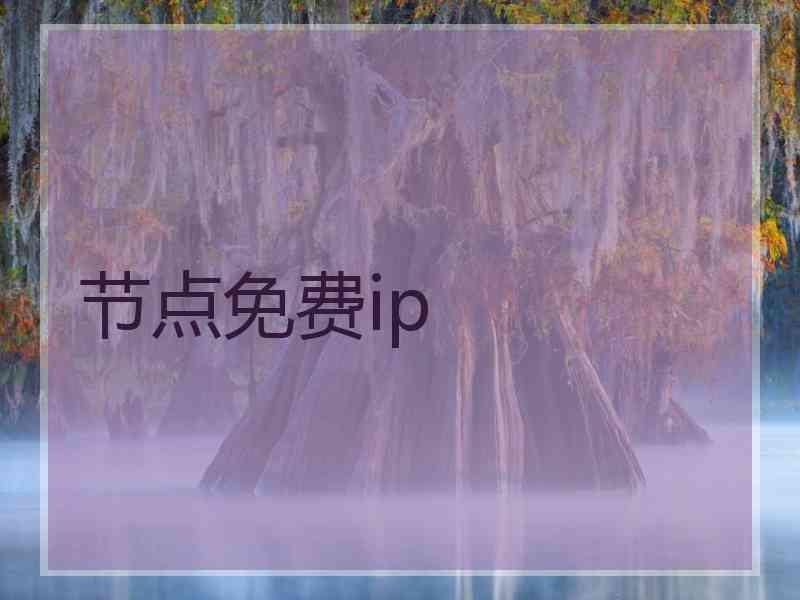 节点免费ip