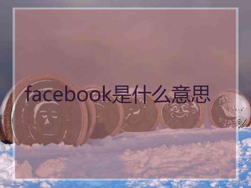 facebook是什么意思