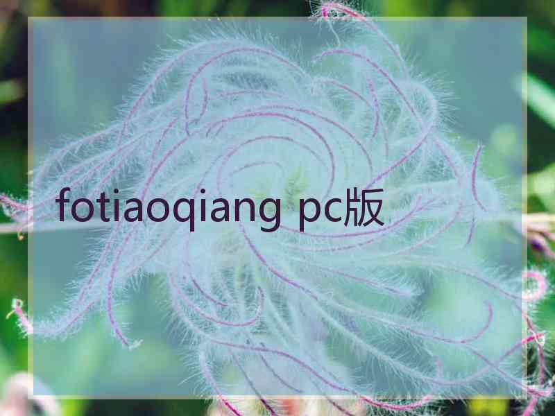 fotiaoqiang pc版