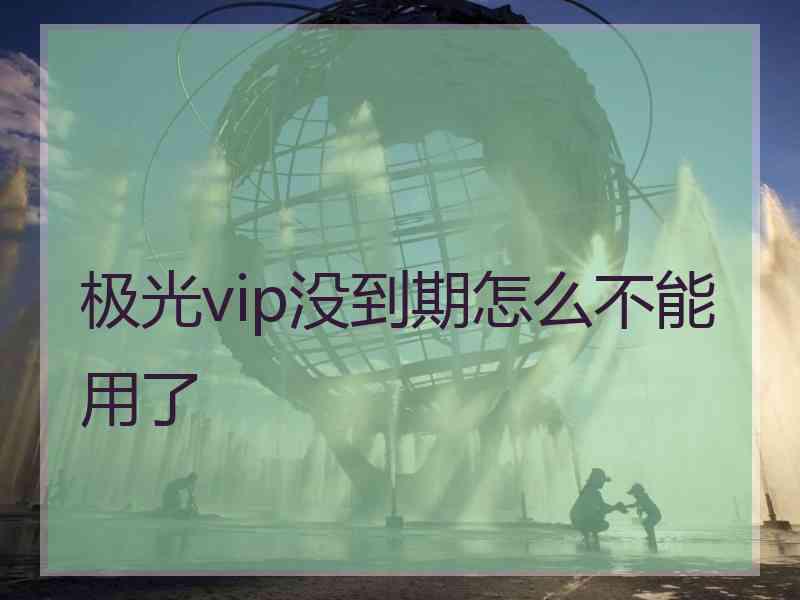 极光vip没到期怎么不能用了