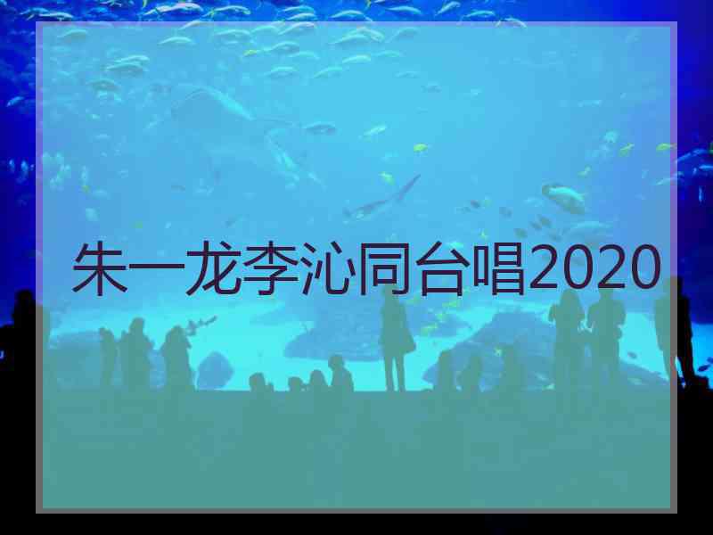 朱一龙李沁同台唱2020