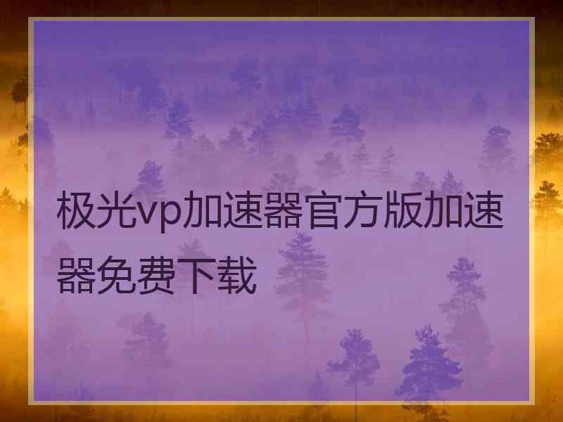 极光vp加速器官方版加速器免费下载