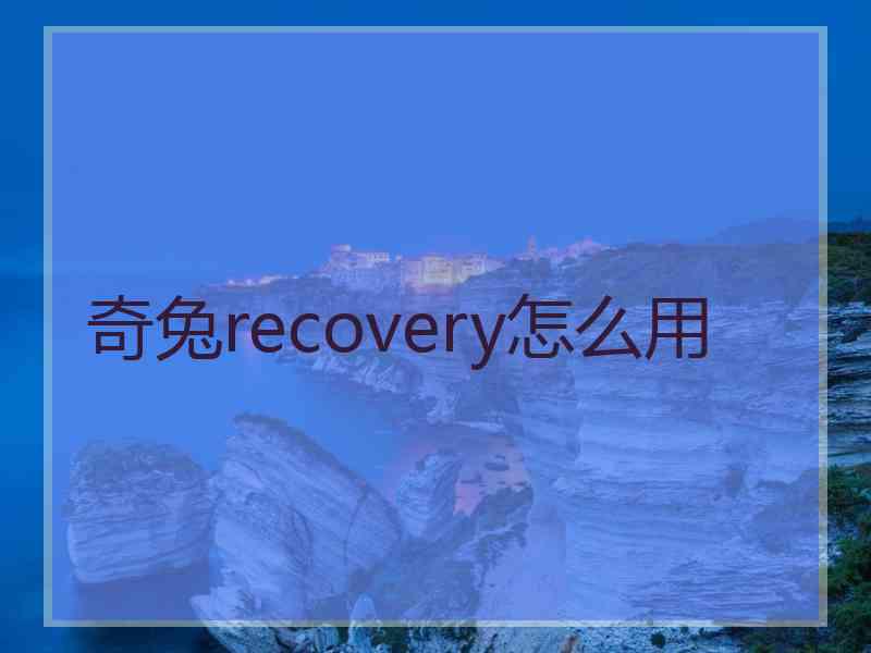 奇兔recovery怎么用