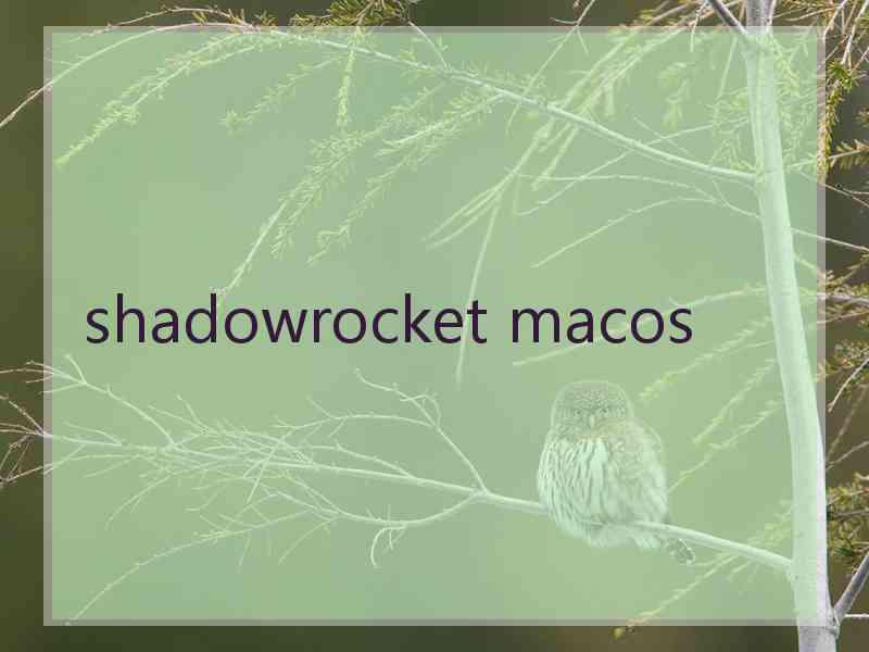 shadowrocket macos