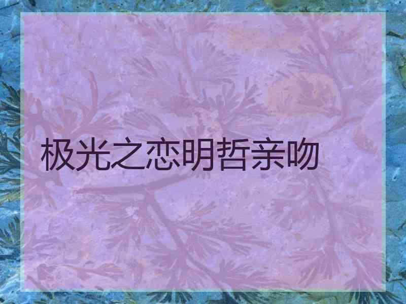 极光之恋明哲亲吻