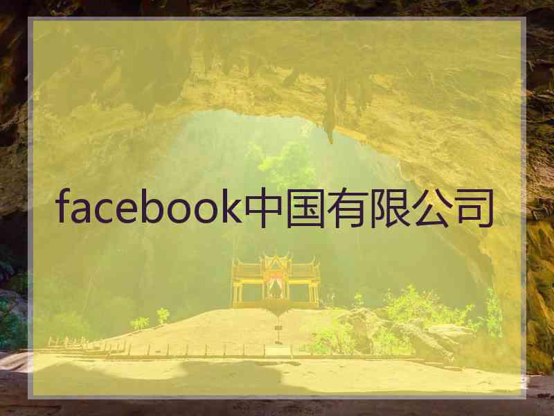 facebook中国有限公司