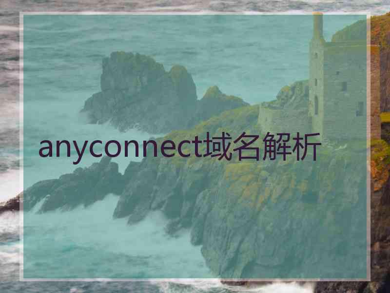 anyconnect域名解析