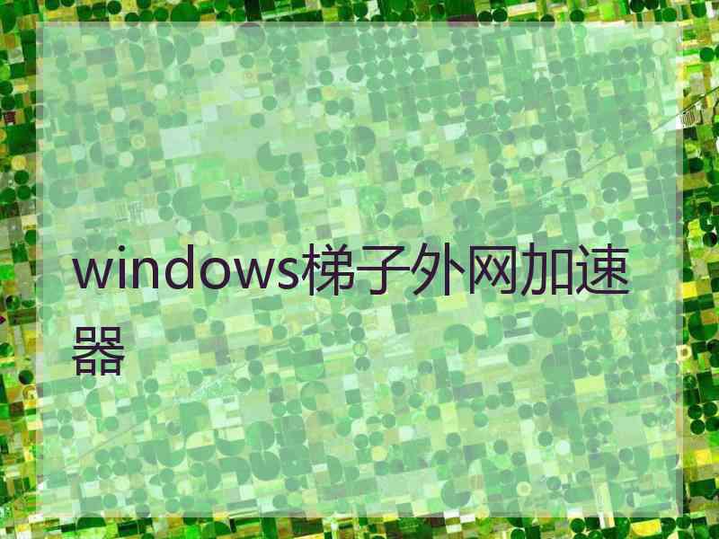 windows梯子外网加速器