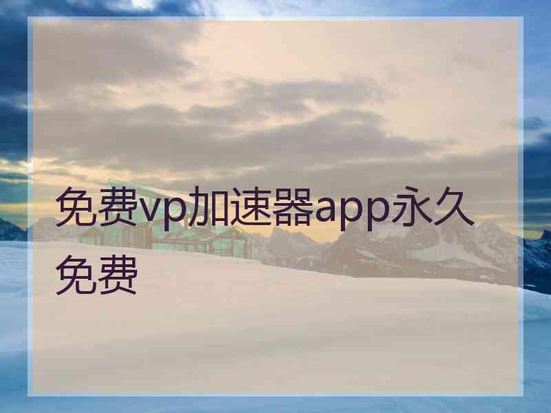 免费vp加速器app永久免费