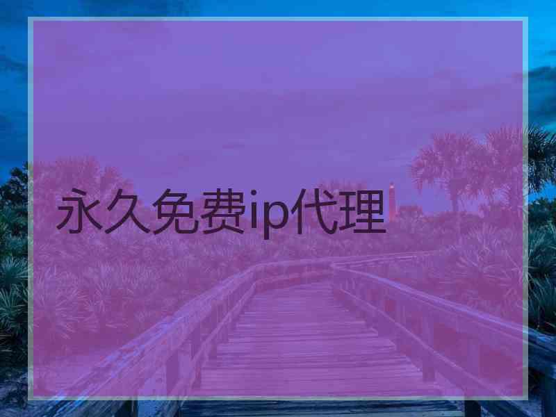 永久免费ip代理