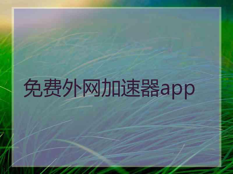 免费外网加速器app