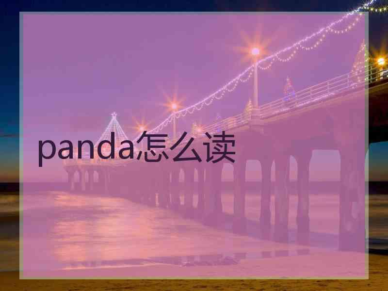 panda怎么读