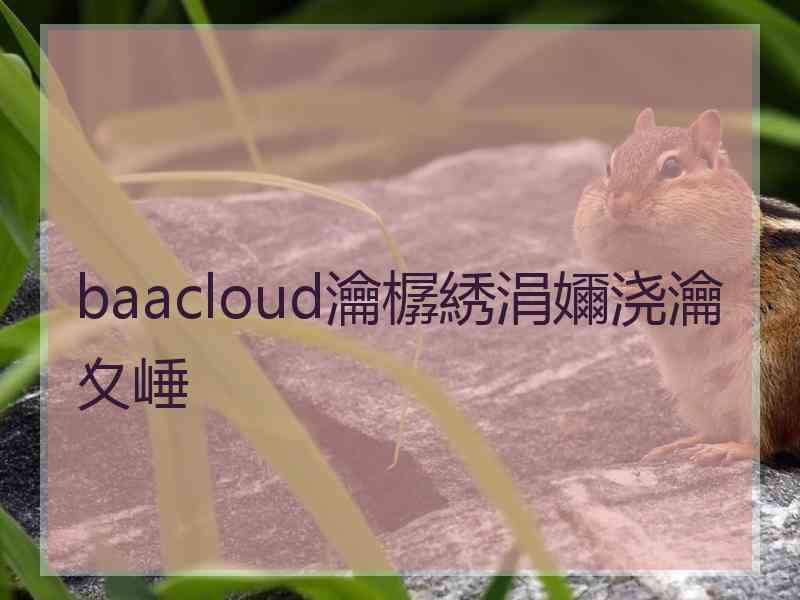 baacloud瀹樼綉涓嬭浇瀹夊崜