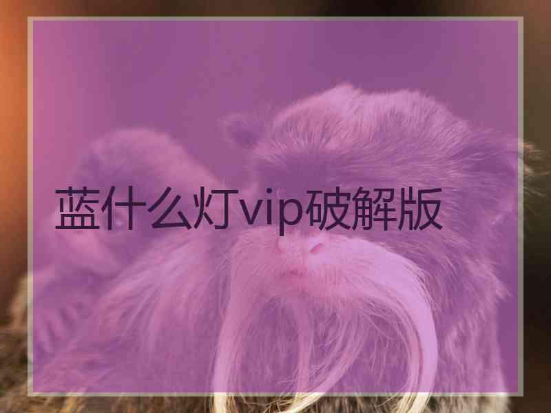 蓝什么灯vip破解版