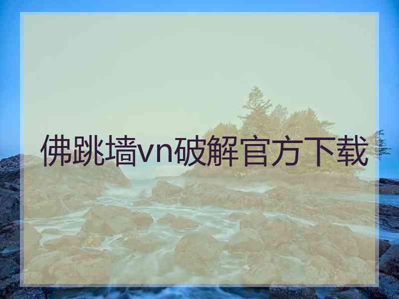 佛跳墙vn破解官方下载