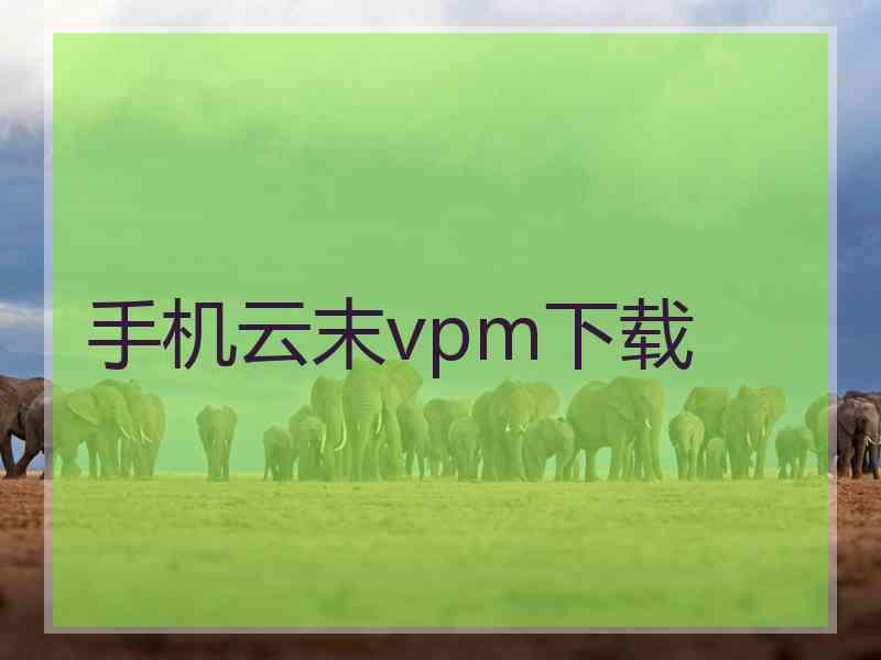 手机云末vpm下载