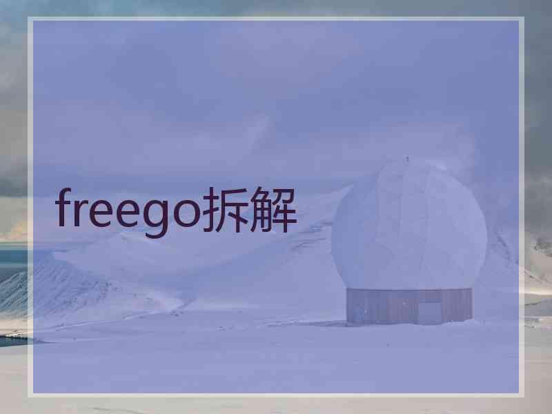 freego拆解