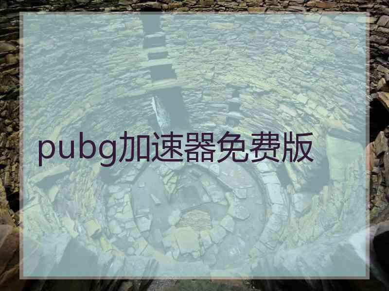 pubg加速器免费版