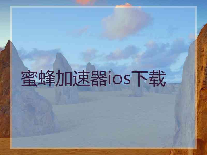 蜜蜂加速器ios下载