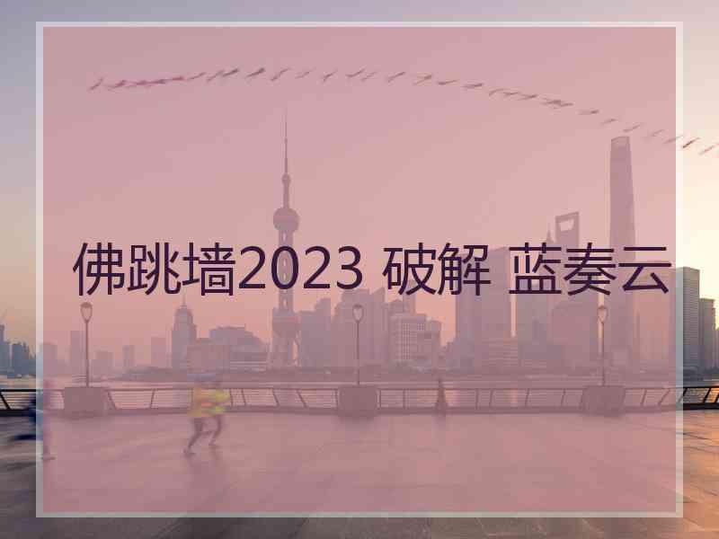 佛跳墙2023 破解 蓝奏云