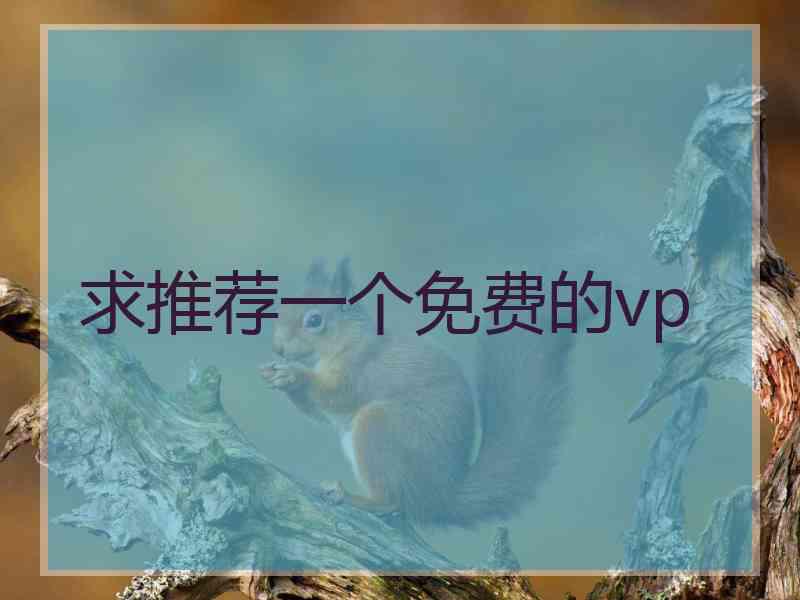 求推荐一个免费的vp