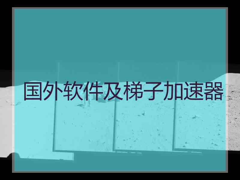 国外软件及梯子加速器