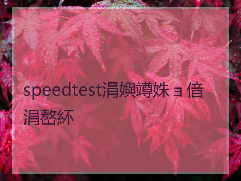 speedtest涓嬩竴姝ョ偣涓嶅紑