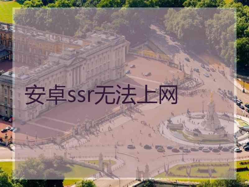 安卓ssr无法上网